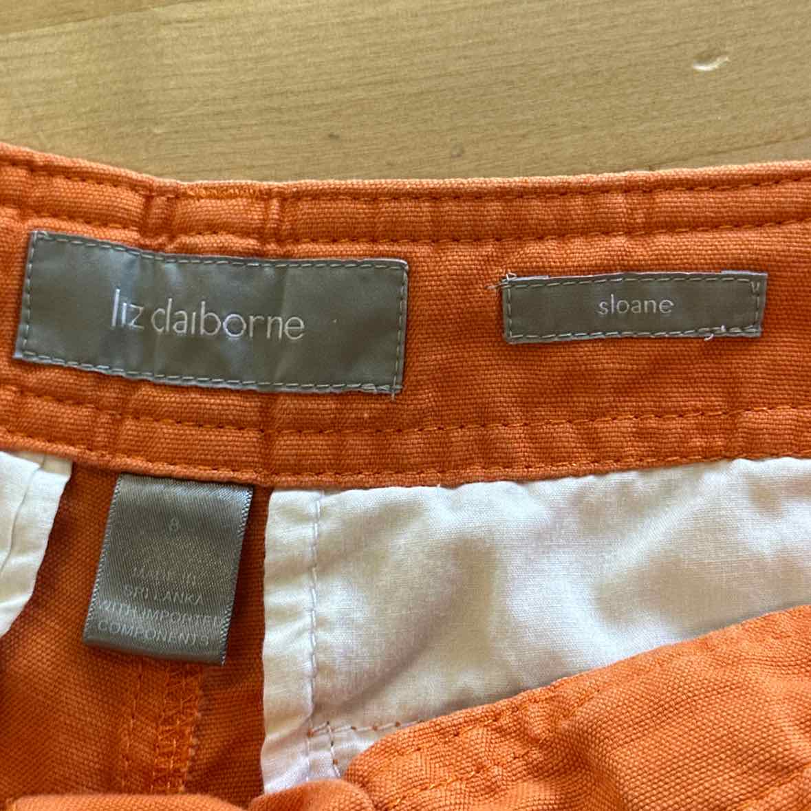 Liz Claiborne Size 8 Orange Shorts