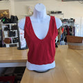 Colsie Size XL Red Ribbed Preloved Tank