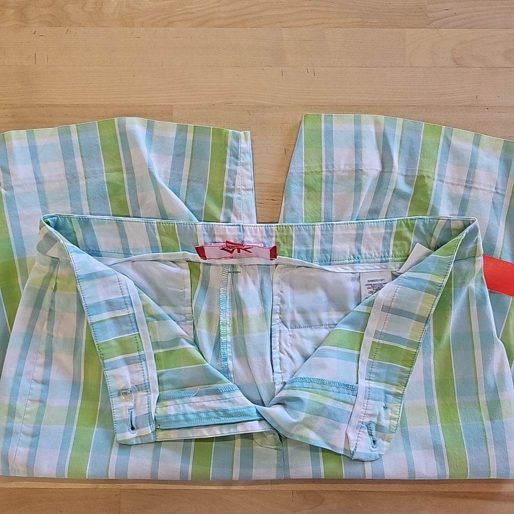 Anne Klein Size 10 Green/Blue Preloved Athletic Shorts