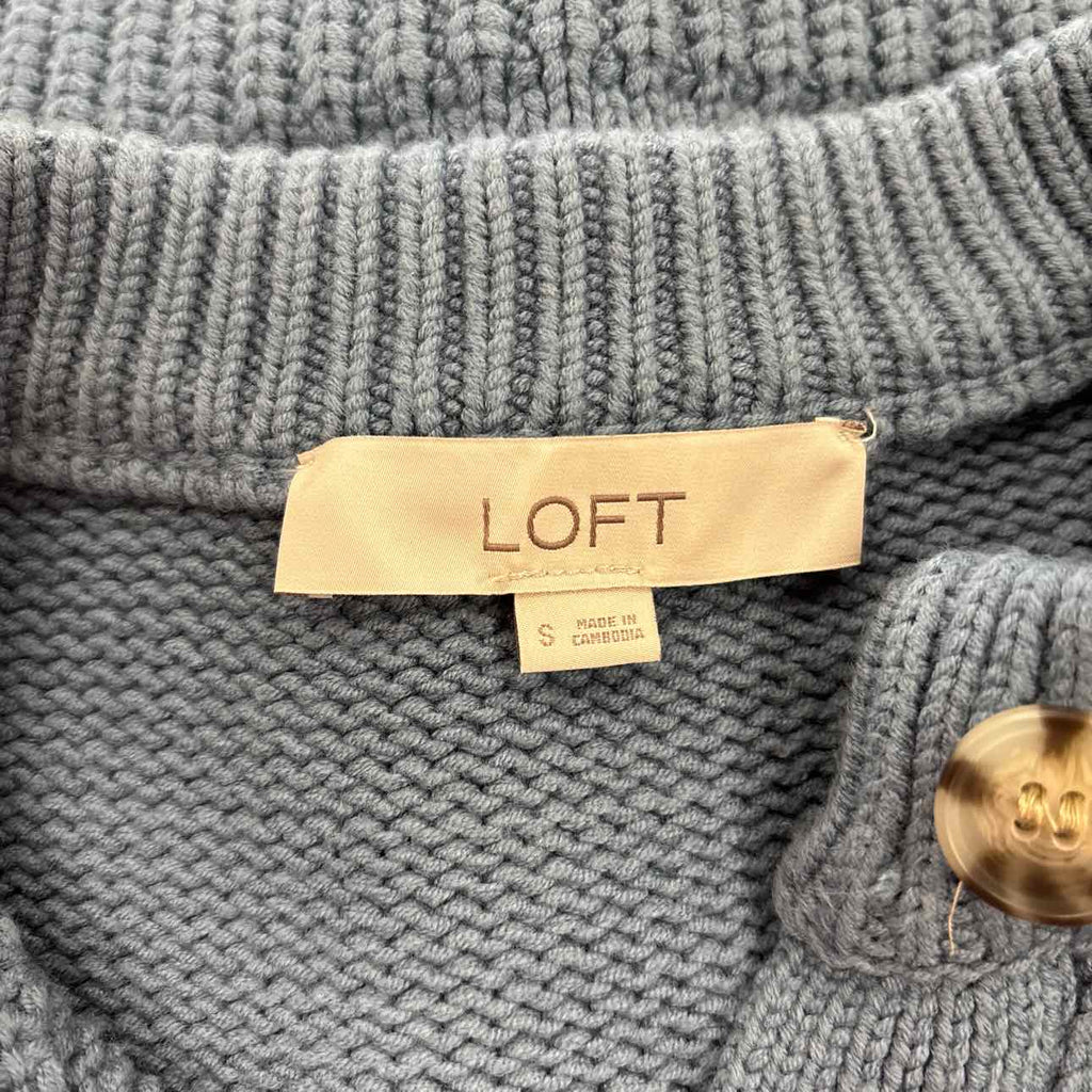 Loft Size S Blue Cotton Blend Preloved Sweater