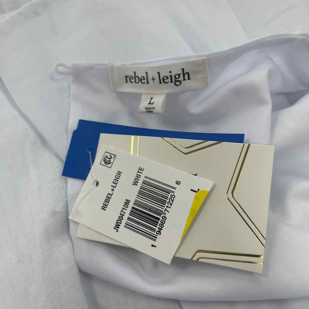 Rebel + Leigh Size L White New Dress