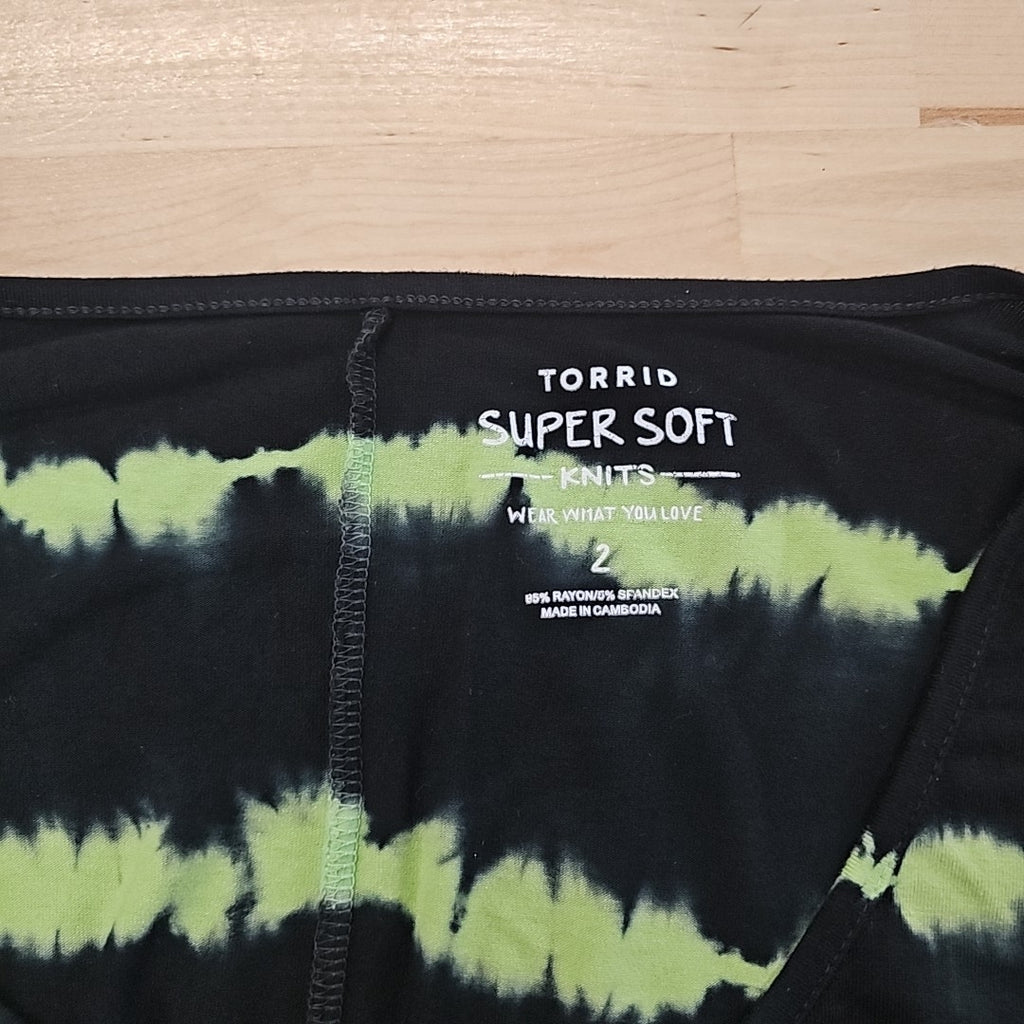 Torrid Size 2 Black Long Sleeve