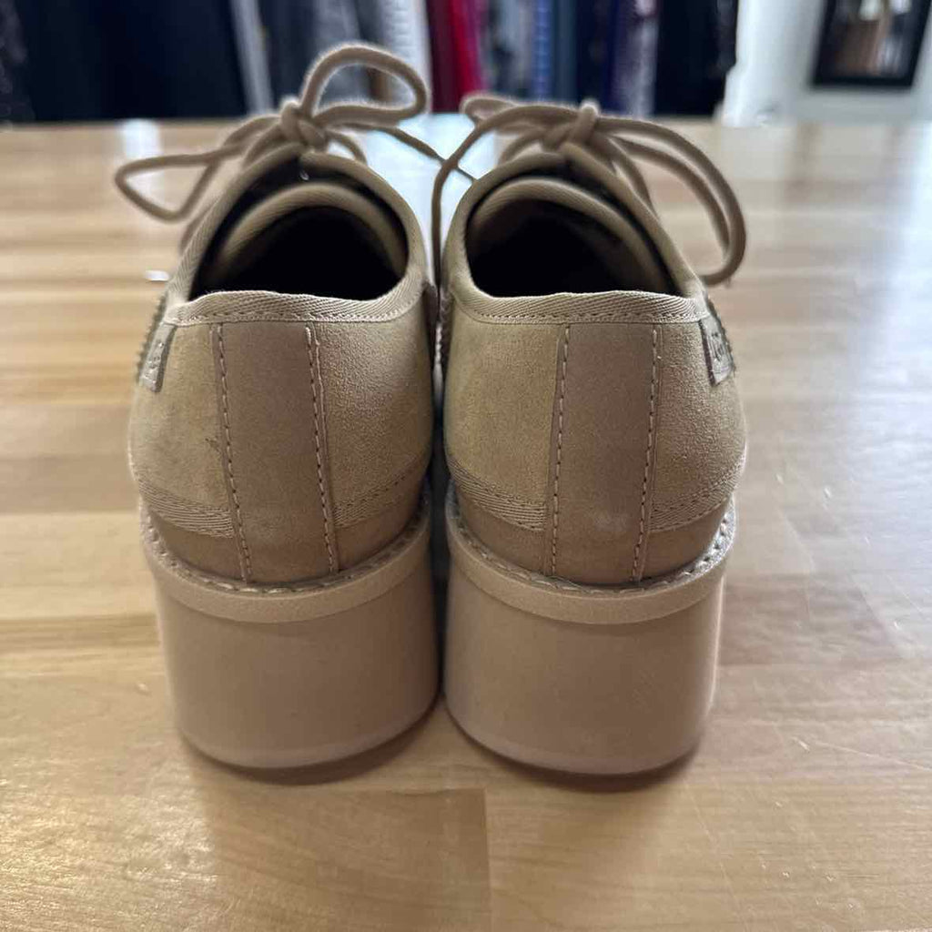 Ugg Size 8 Beige Suede Cityfunc Platform Shoe