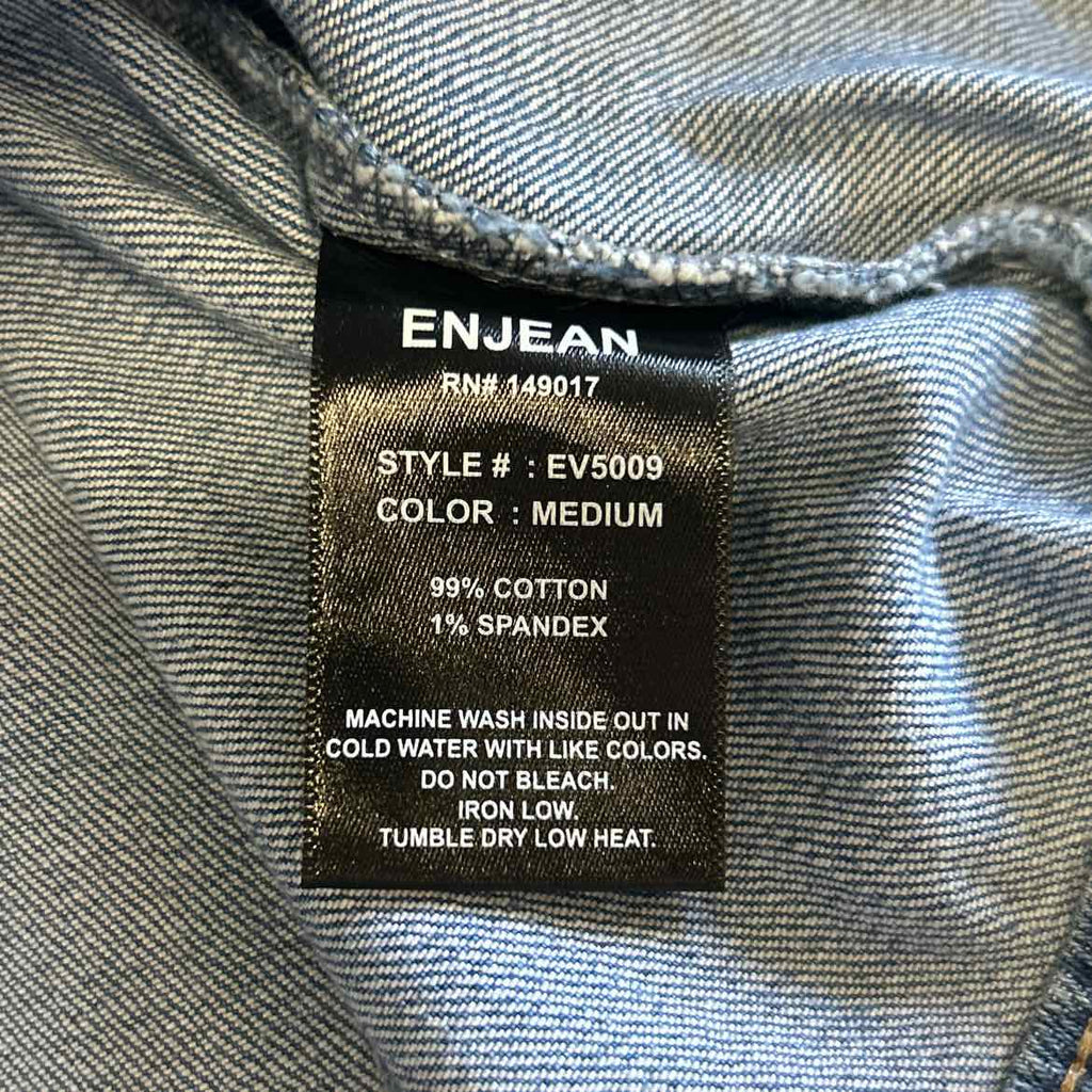 Enjean Size L Blue Denim New Vest