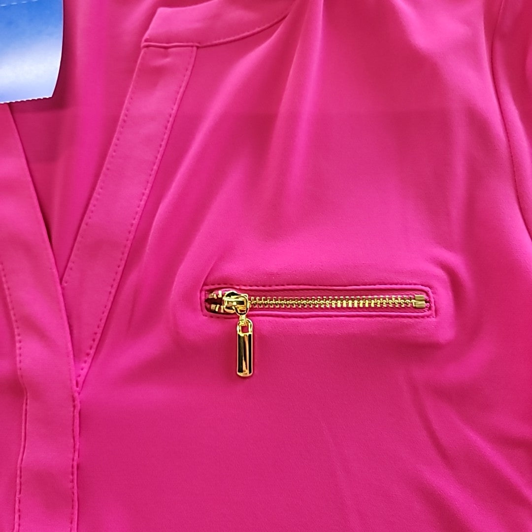 INC Size M Pink Long Sleeve
