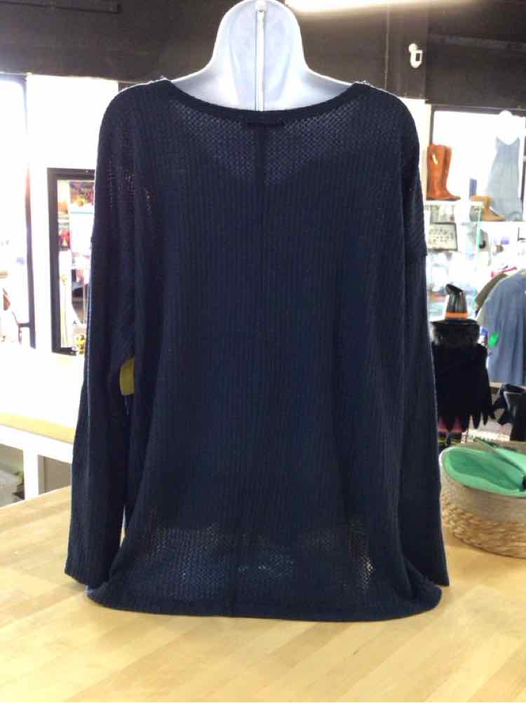 Vintage America Size XL Blue Knit Preloved Sweater