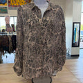 Velvet Heart Size L Tan/Brown New Button Down Shirt
