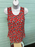 Cabi Size XS Red & Blue Sleeveless