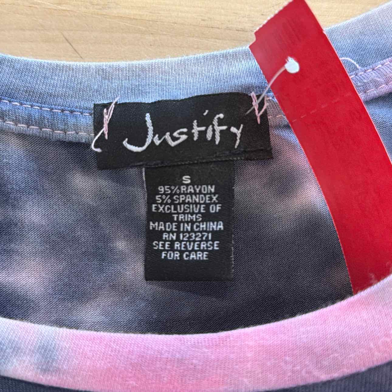 Justify Size S Pink Used Shirt