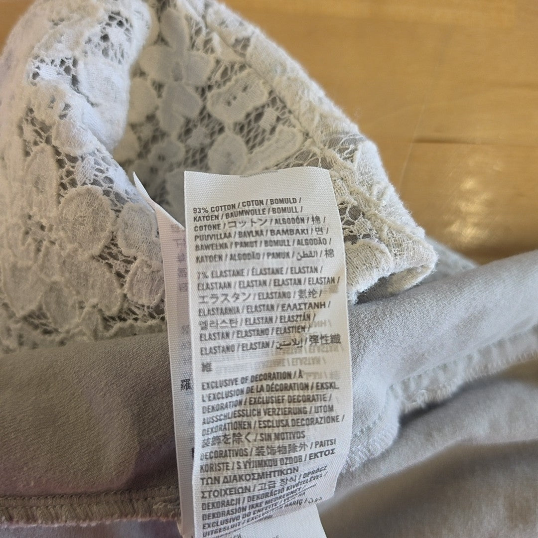 Abercrombie & Fitch Size S White & Gray Preloved Skirt