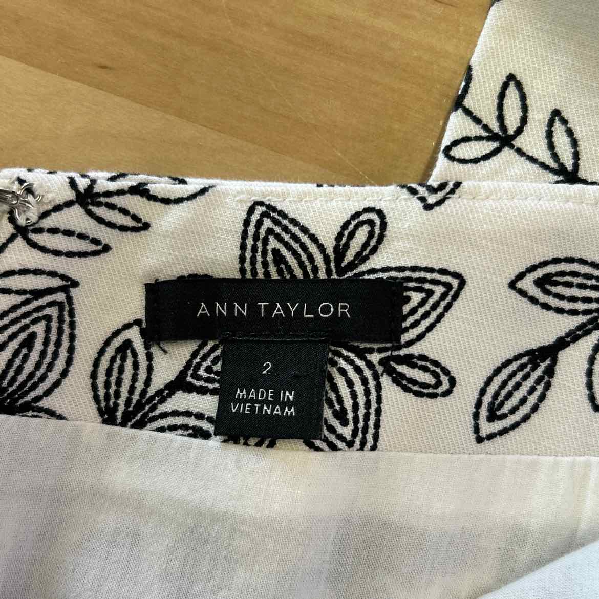 Ann Taylor Size 2 White Preloved Dress