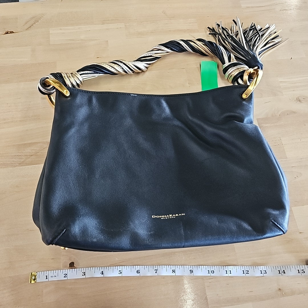 Donna Karan New York Glenwood Small Shoulder Bag - Black, Gold