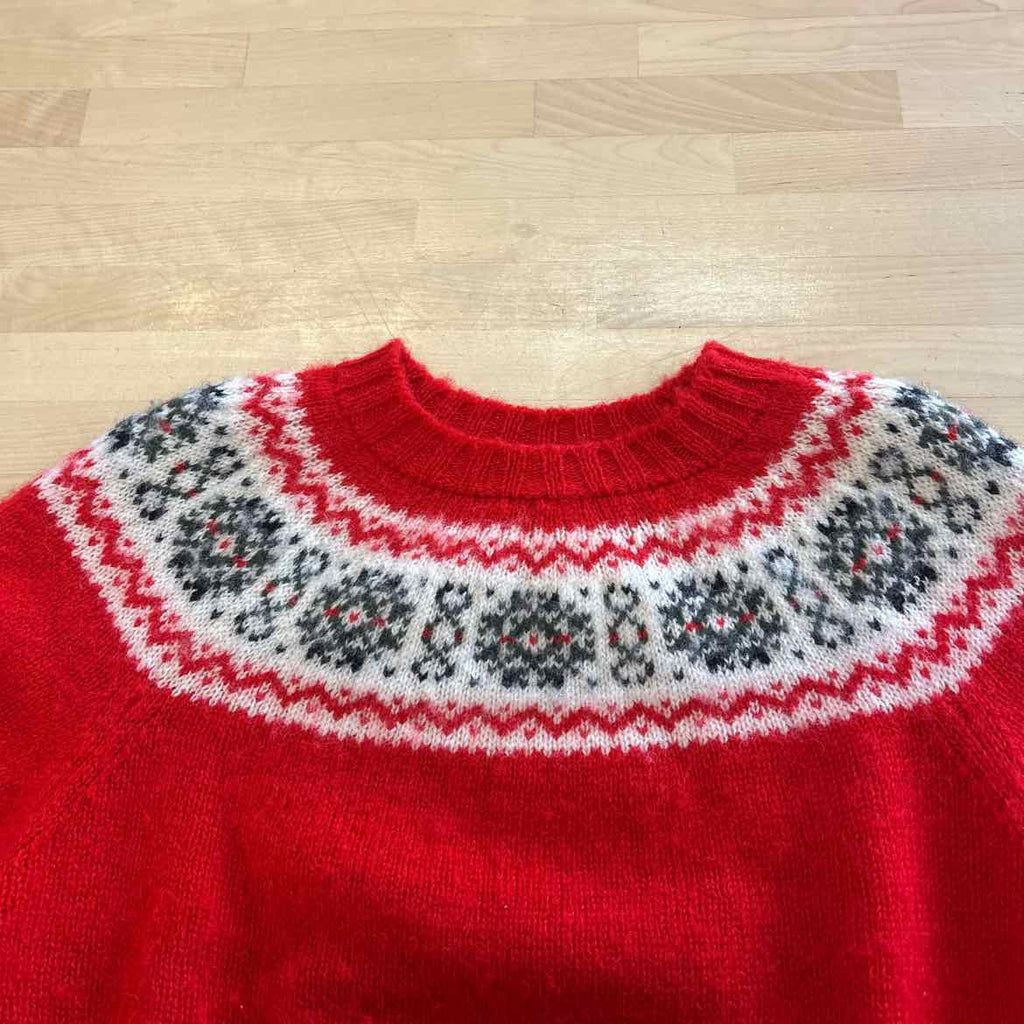 The Scotch House Size S Red Wool Preloved Sweater