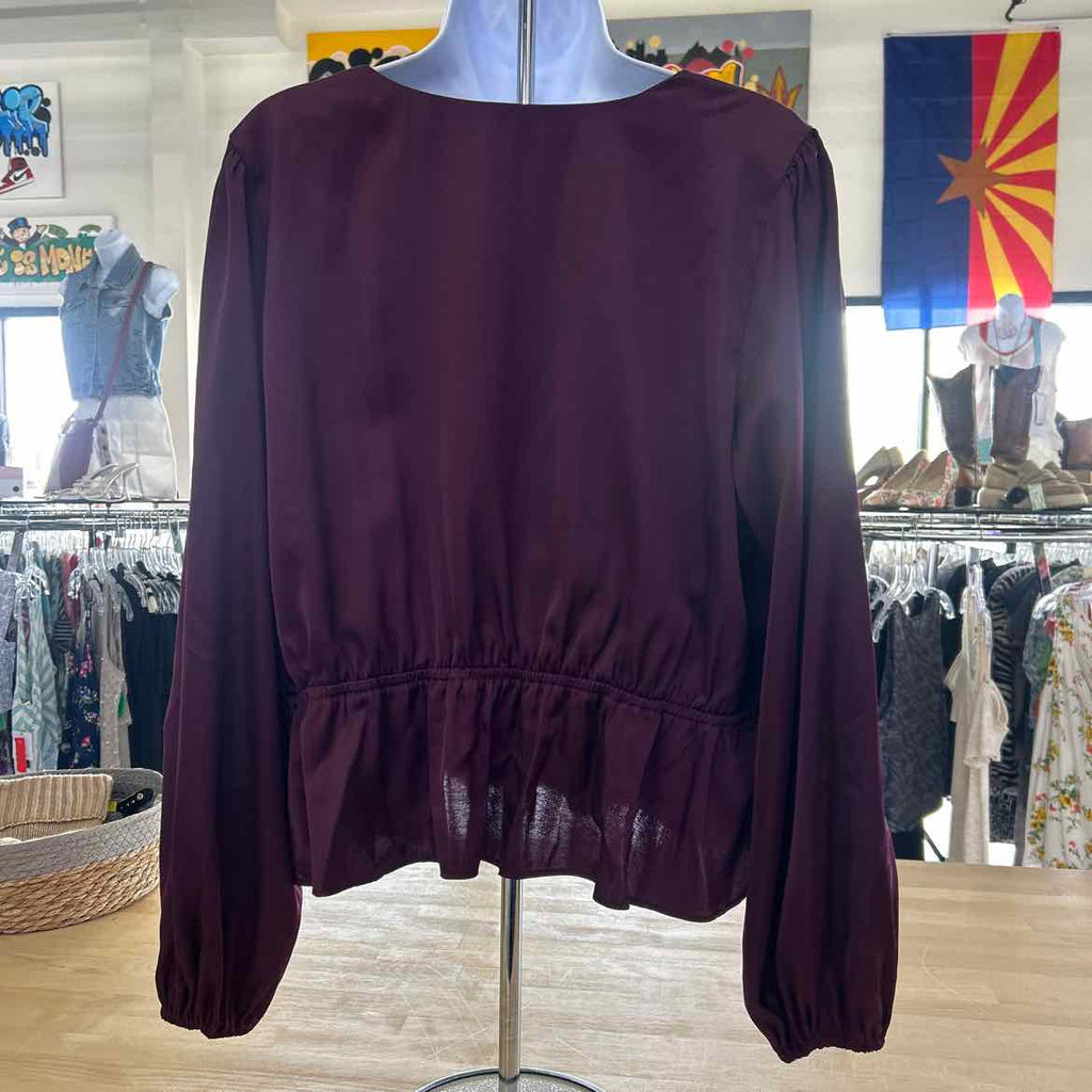 Abercrombie Size XL Purple Preloved Blouse LS