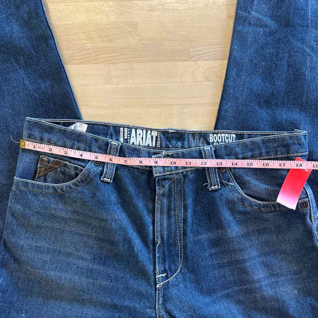 Ariat Size 38x32  Blue M4 Slim Fit Bootcut MENS Jeans