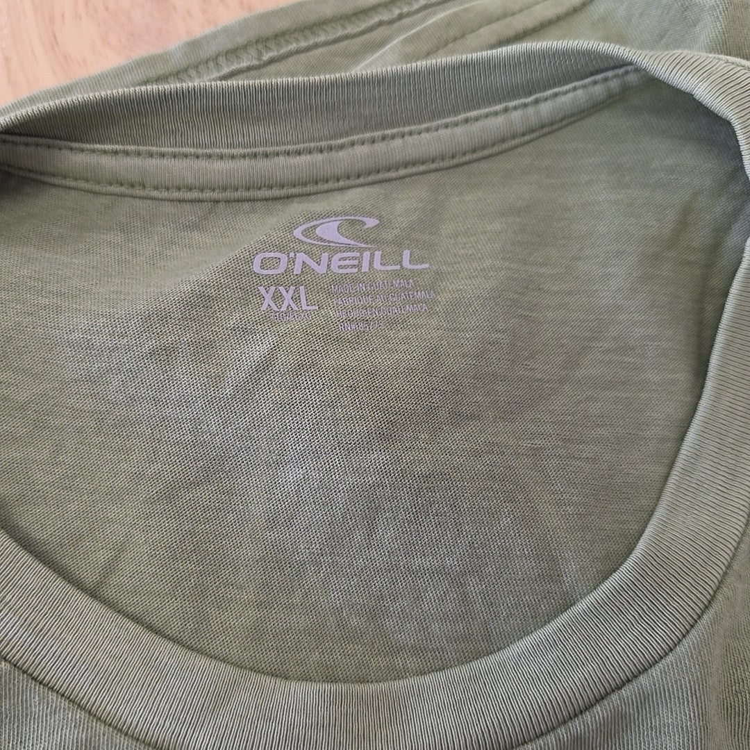 O'Neil Size XXL Thruster Graphic Print Cotton T-Shirt - Oil Green