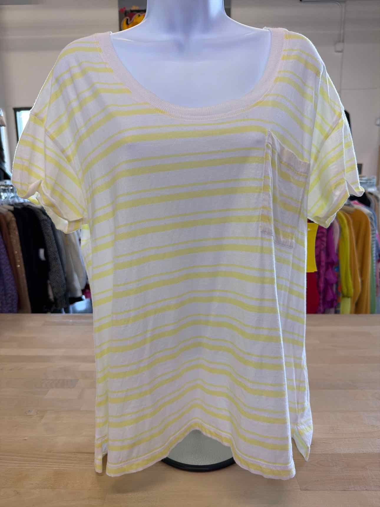 Lou & Grey Size S Yellow/White Shirt