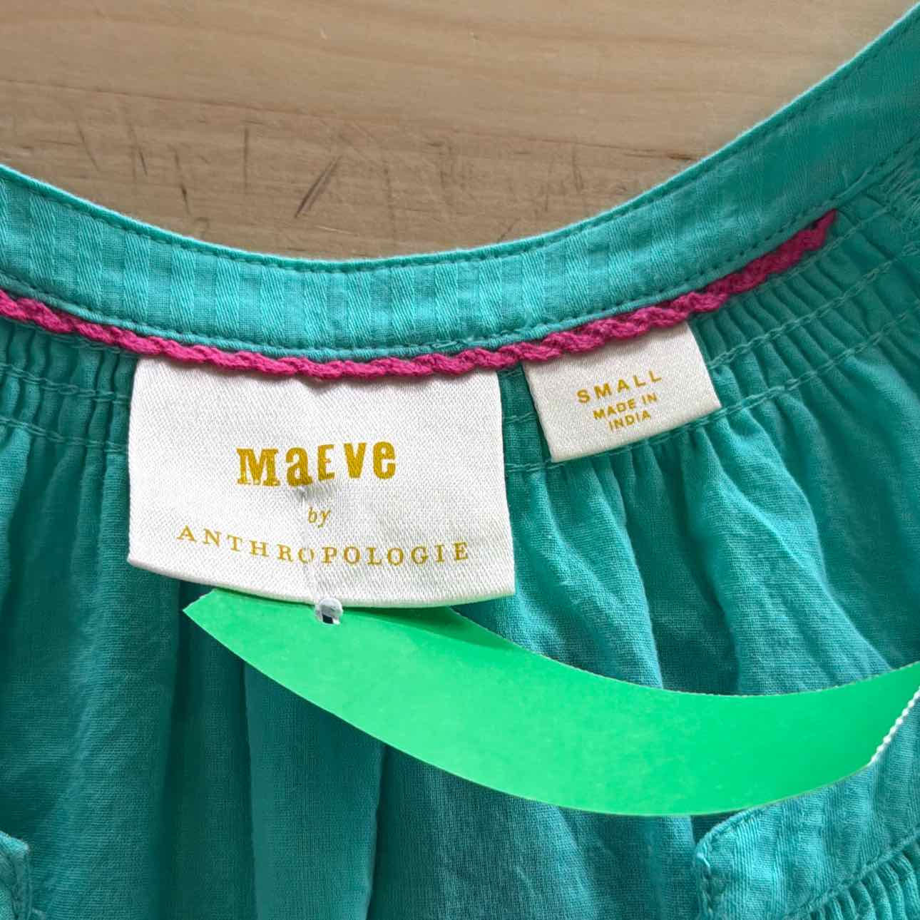 Maeve Size S Teal Preloved Blouse LS