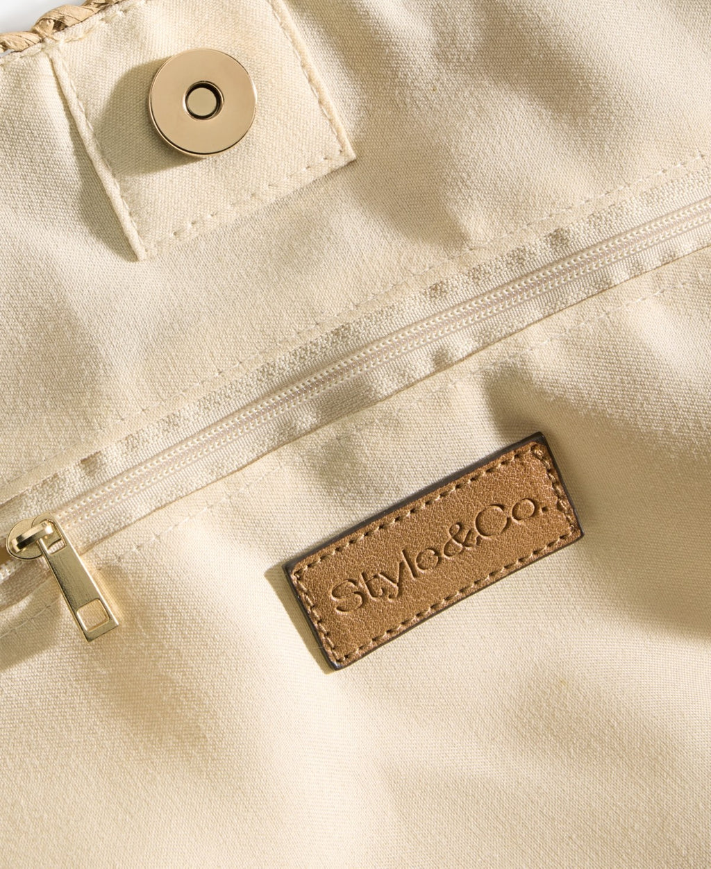 Style Co Extra-Large Shell Straw Tote Seashells