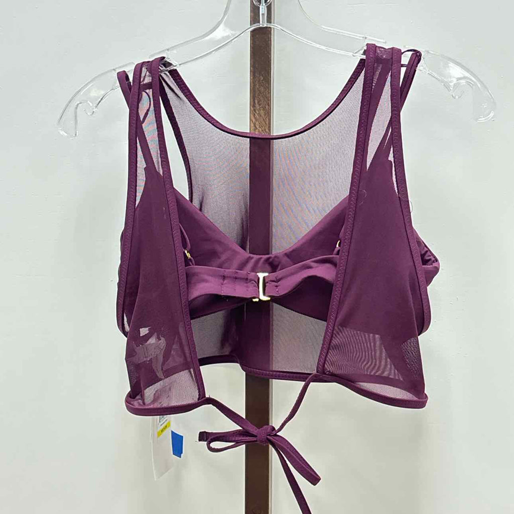 BECCA by Rebecca Virtue Womens Muse Layered Bralette L Purple
