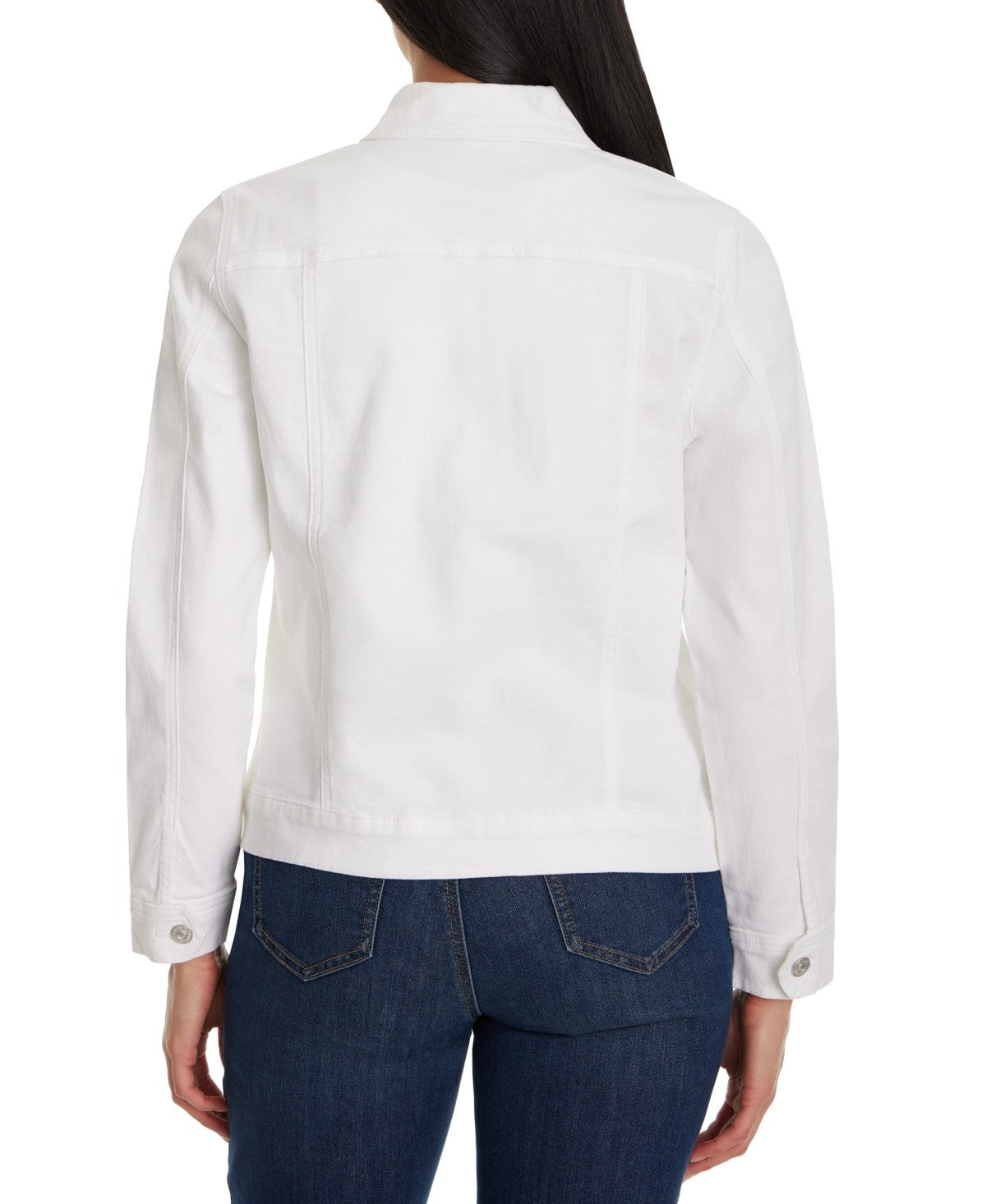 Gloria Vanderbilt Women's Amanda Embroidered Denim Jacket - Vintage White