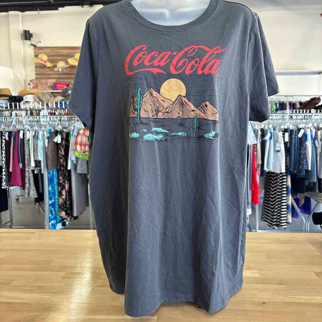 Coca-Cola Size 1 Gray T-shirt