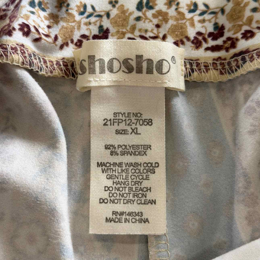 Shosho Size XL Tan & green Preloved Lounge