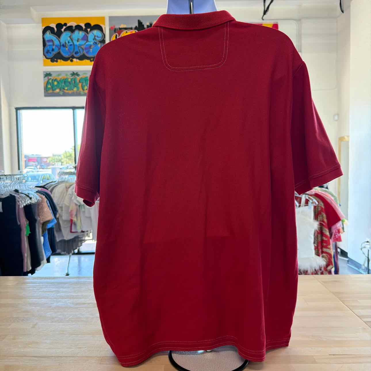 Tommy Bahama Size 2XL Red Preloved MENS Polo