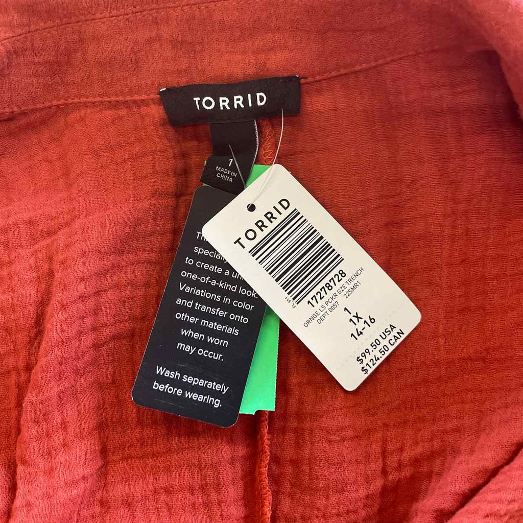 Torrid Size 1 Orange New Dress