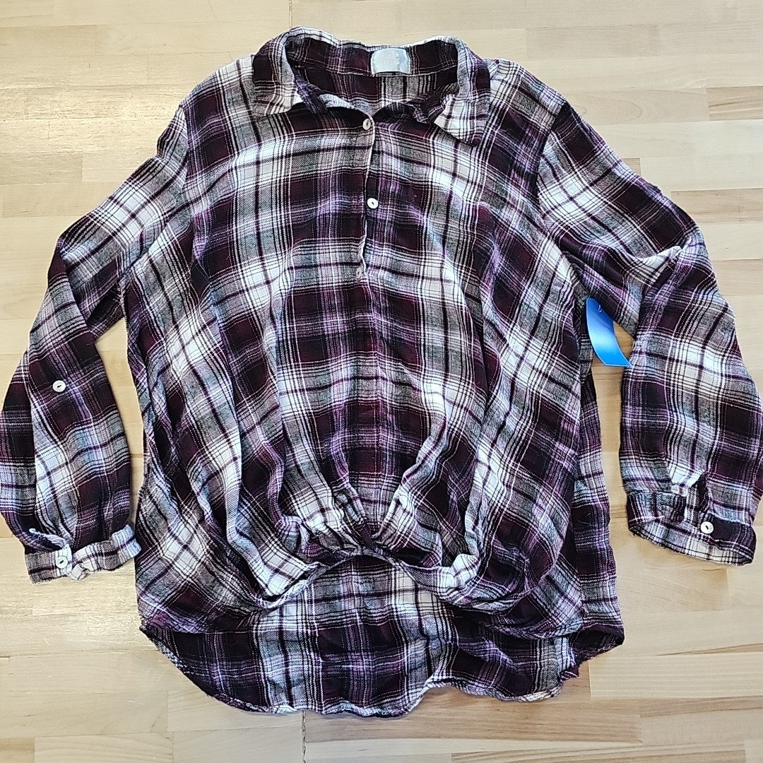 Heroes & Dreamers Size XL Purple flannel