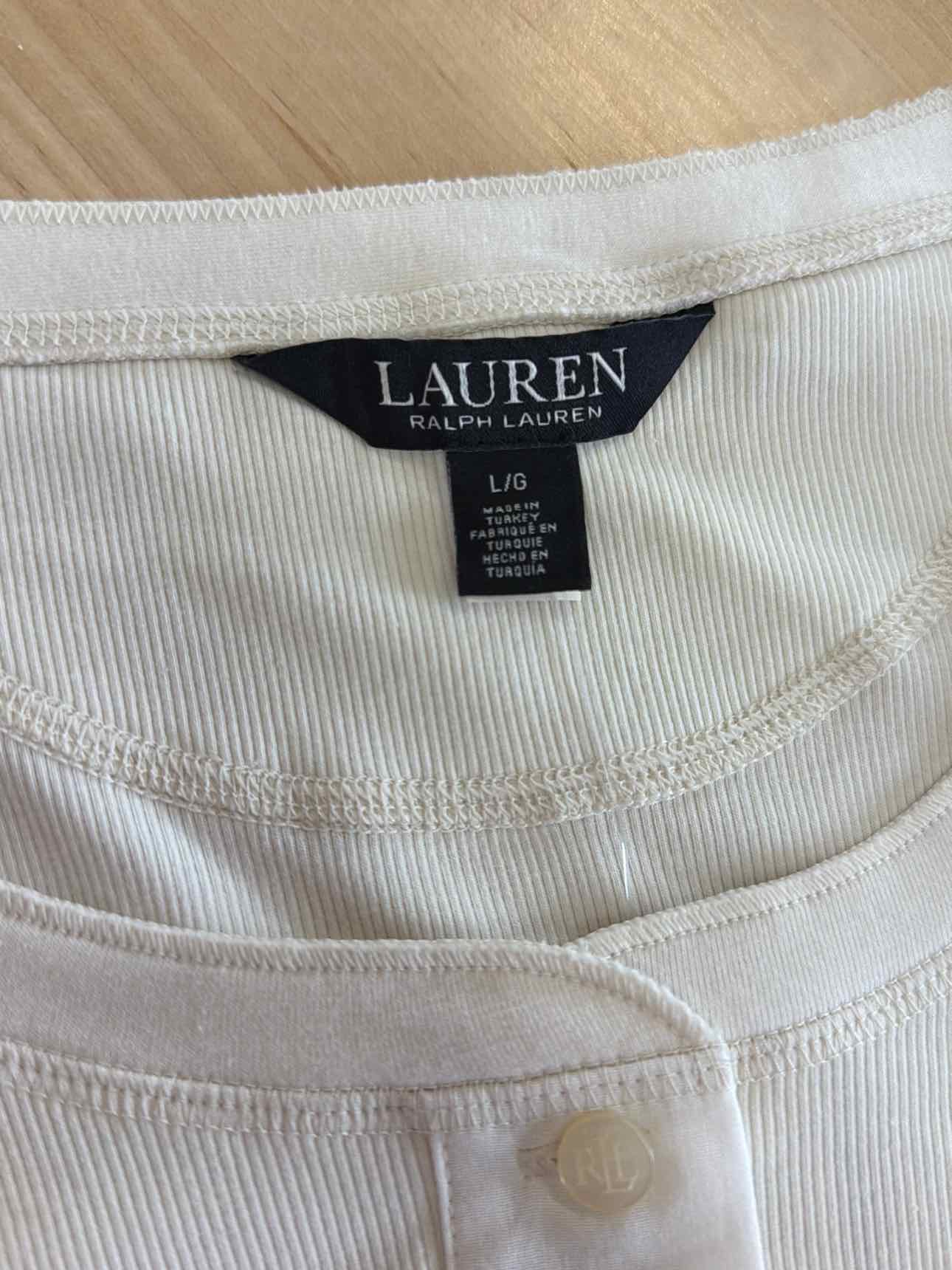 Ralph Lauren Size L Cream Longsleeve