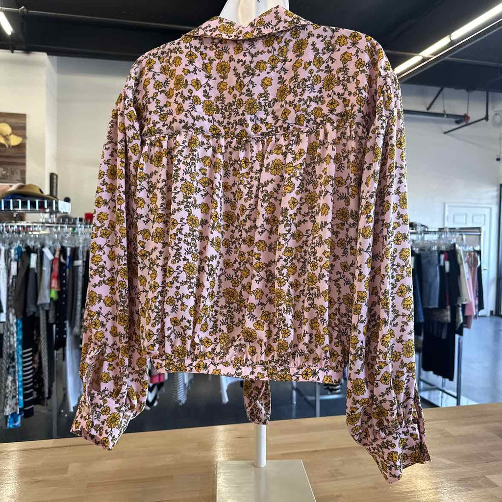 topshop Size 14 Pink Button Down Shirt