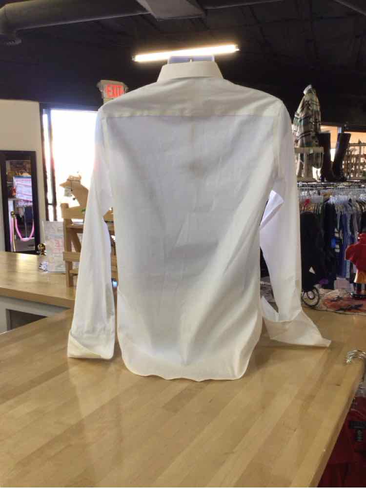 Calvin Klein Size M White New MENS Button Down Shirt