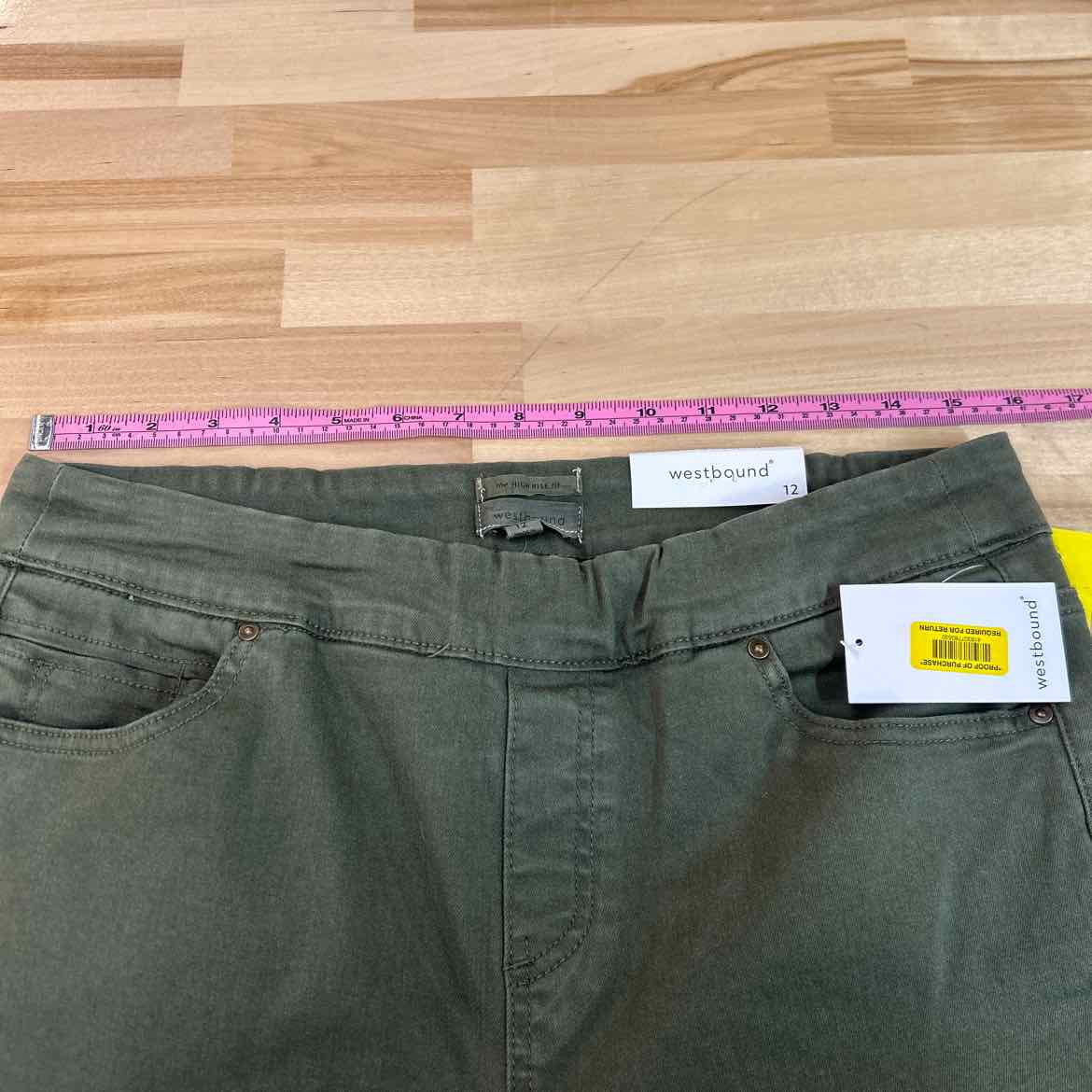 Westbound Size 12 Green New Pants