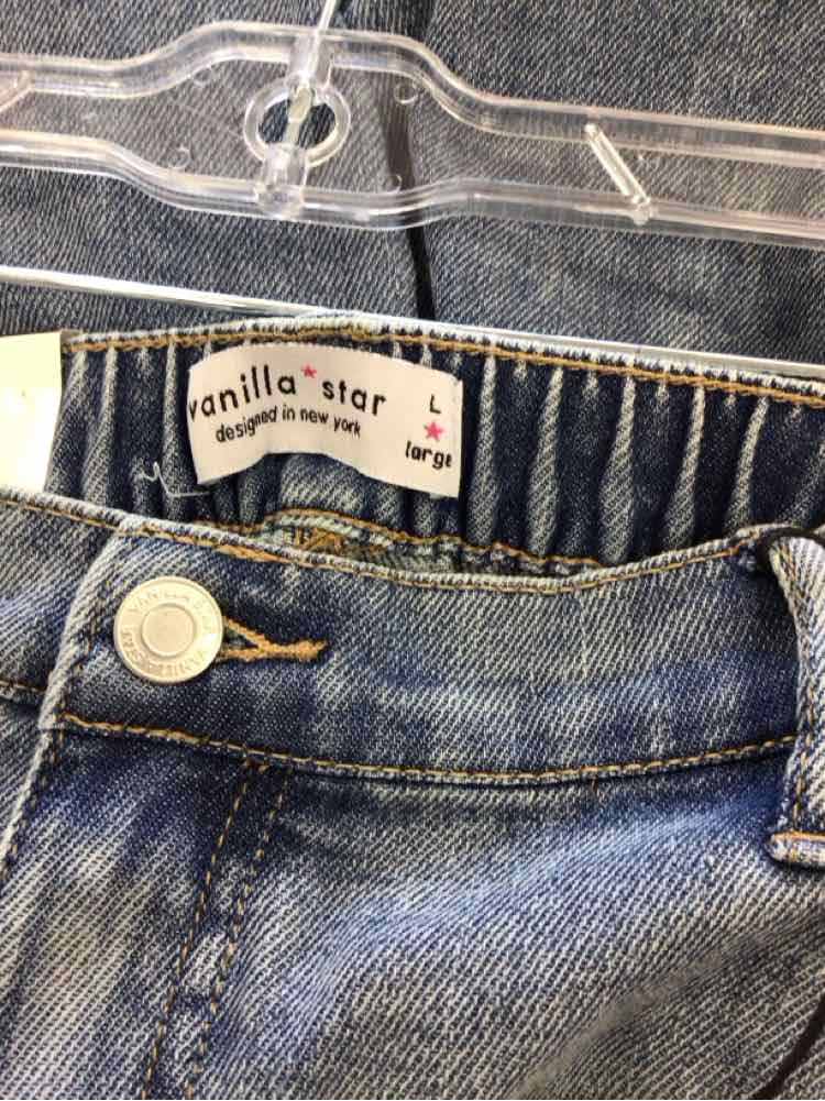 Vanilla Star Size L Mid Rise Wide Leg Jeans