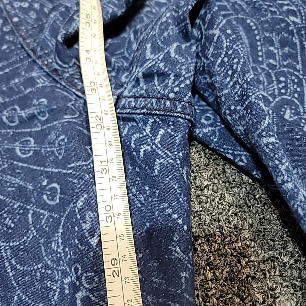 INC Size 24W Blue Cotton Jeans