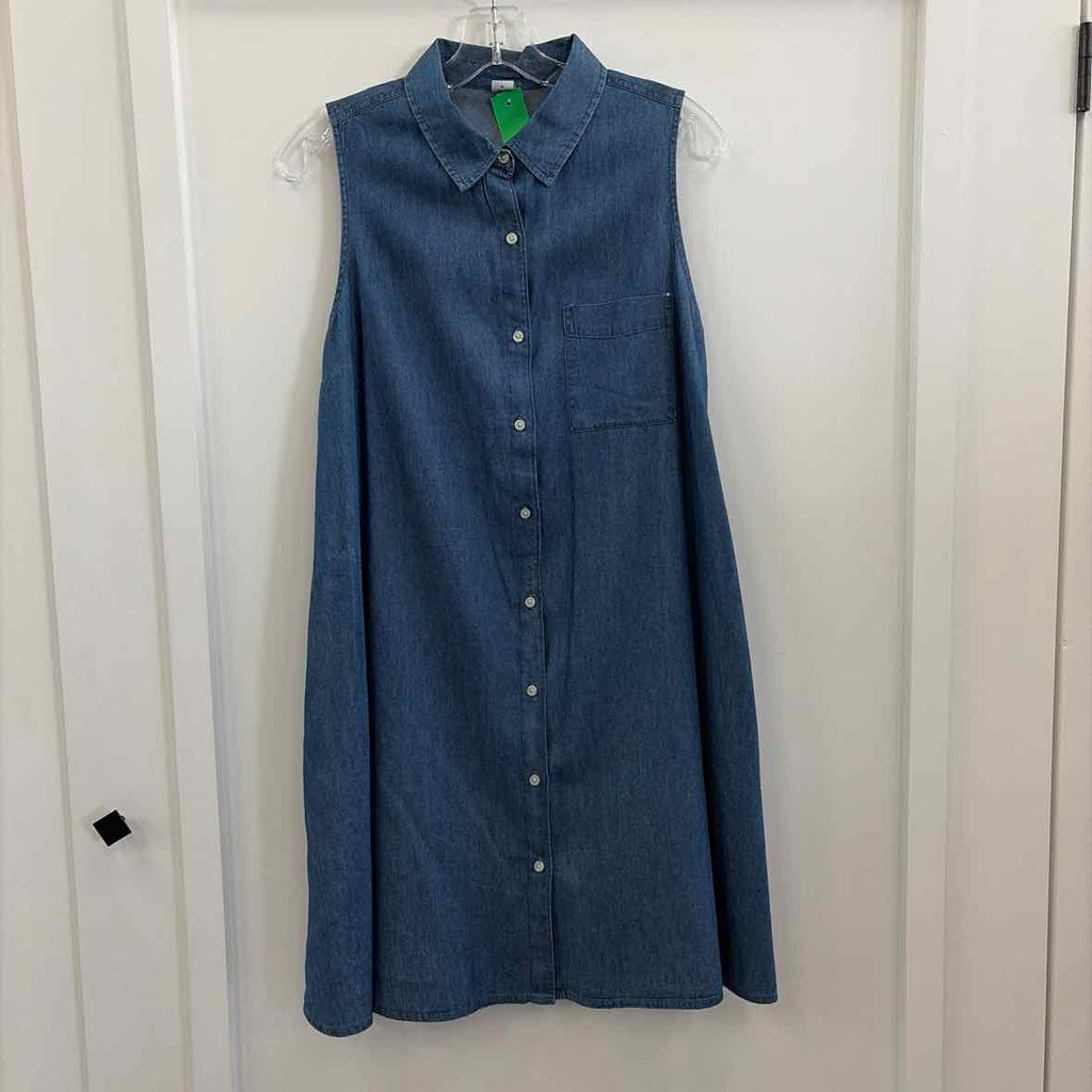 Old Navy Size M Blue Cotton Rayon Preloved Dress