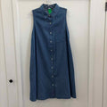 Old Navy Size M Blue Cotton Rayon Preloved Dress