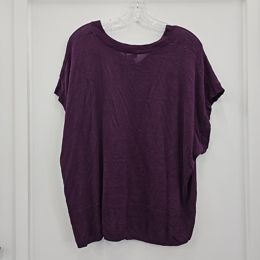 Vince Camuto Size XL Purple Sweater