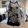 White House Black Market Size S White Black Preloved Halter