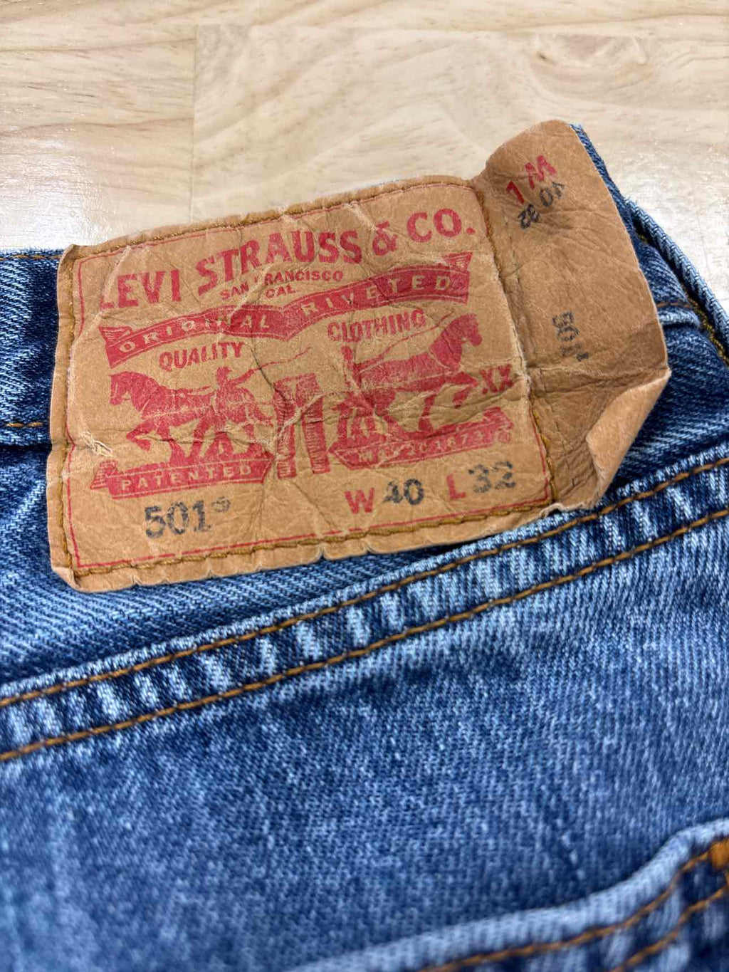 Levi's Size 40x32 Original Shrink-to-Fit Men's Jeans