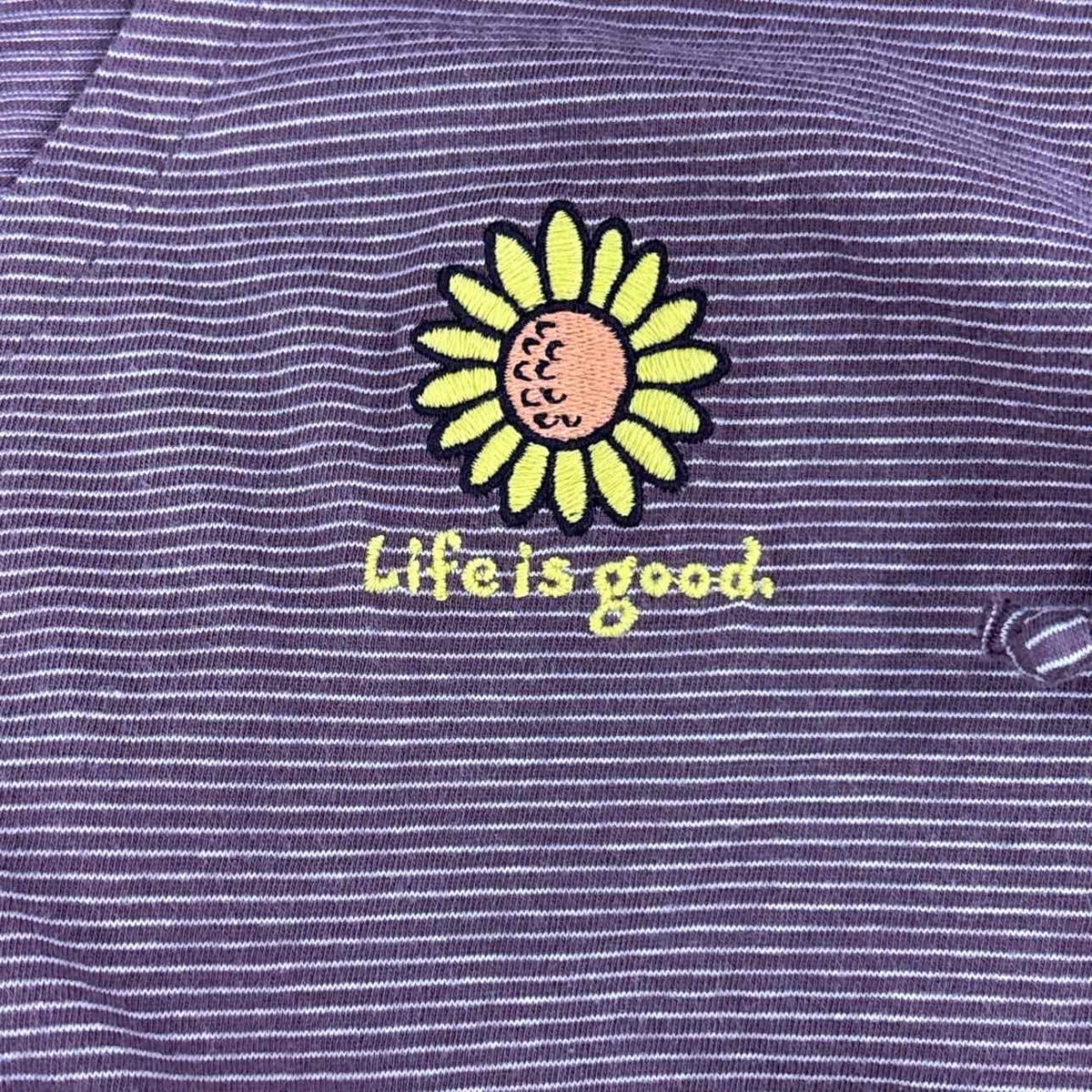 Life is good Size XL White Purple Preloved Hoodie