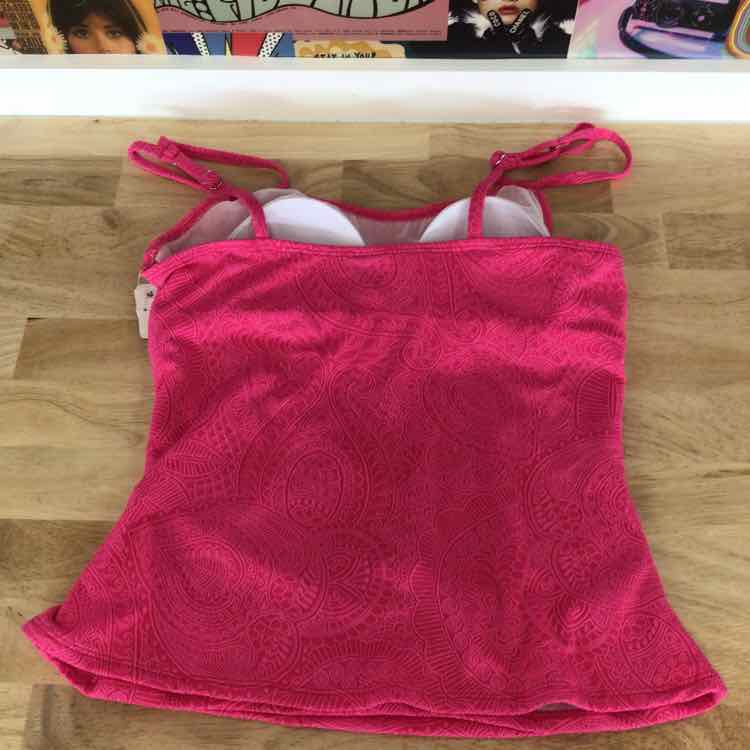 Swim Solutions Women's Paisley-Print Tunnel Tankini Top