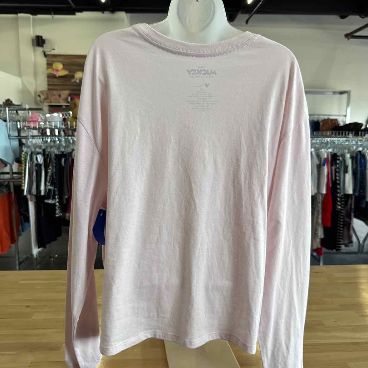 Disney Size 1X Pink Long Sleeve