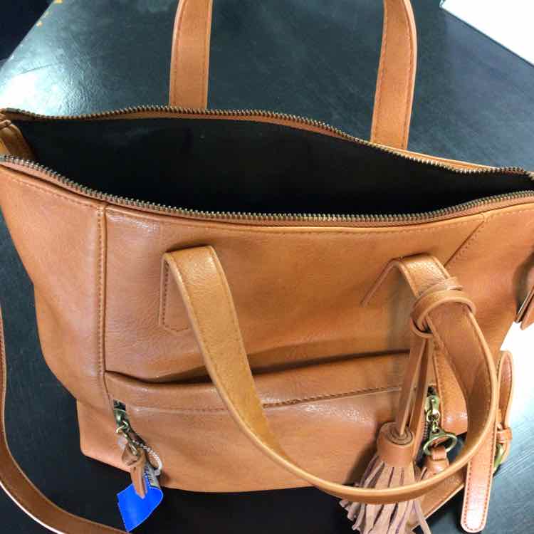Street Level Chestnut Tote Handbag