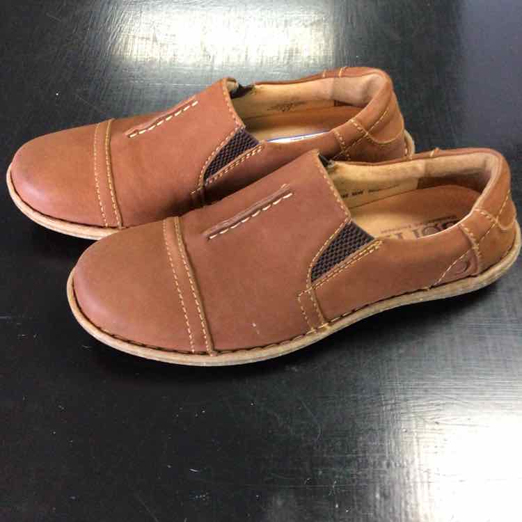 Born Shoe Size 9 Brown Leather Slip On Loafers