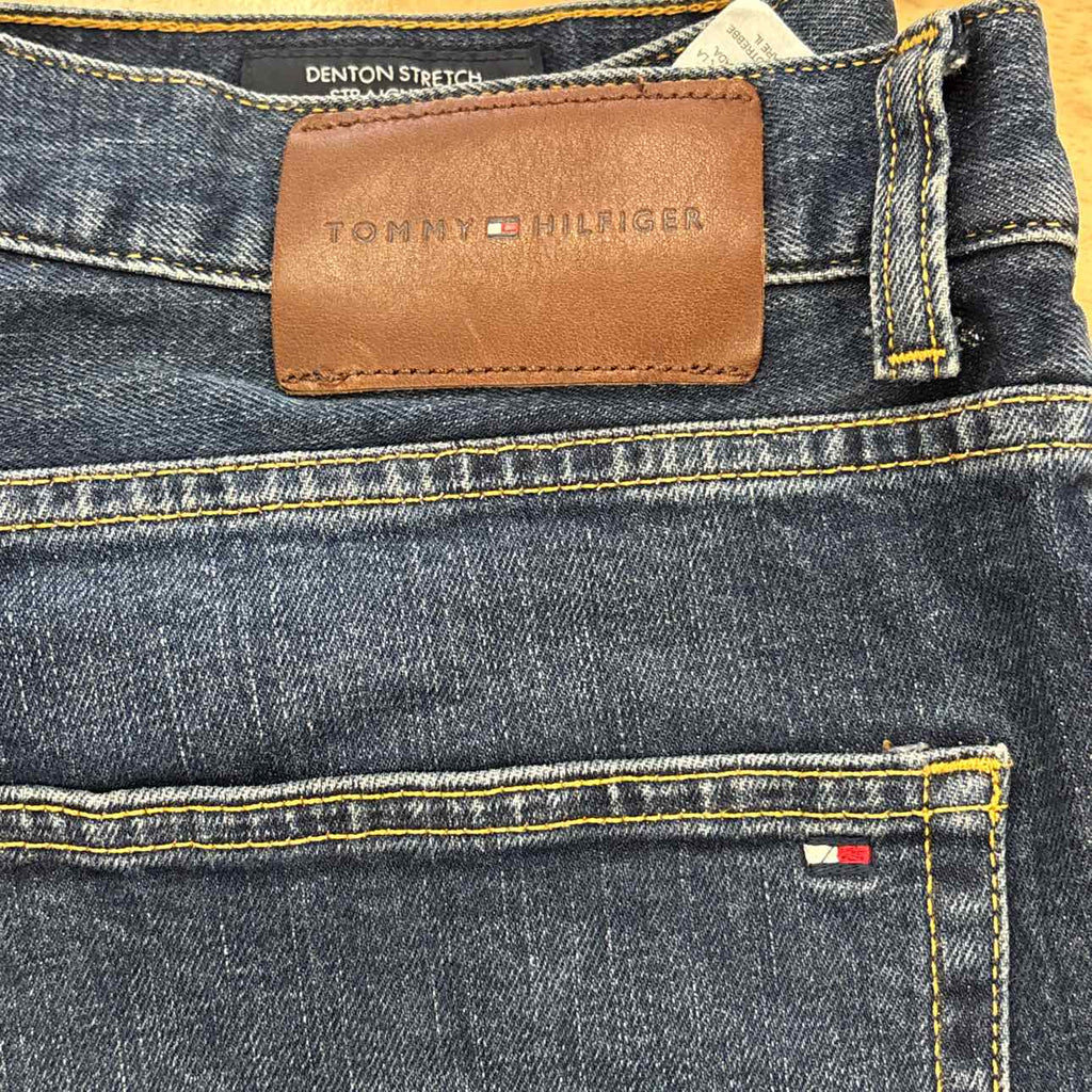 Tommy Hilfiger Size 36x32 Slim-Straight Denton Jeans