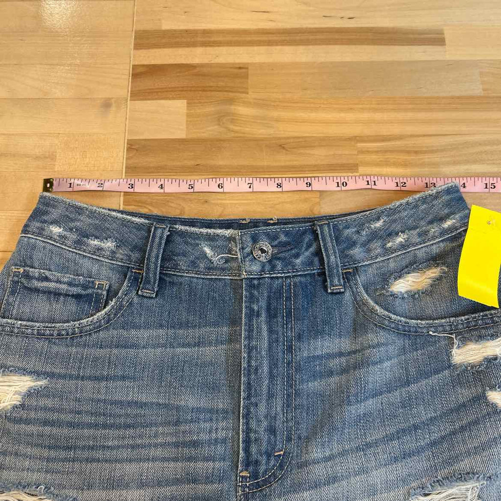 Abercrombie & Fitch Size 2 Blue Denim Preloved Skirt