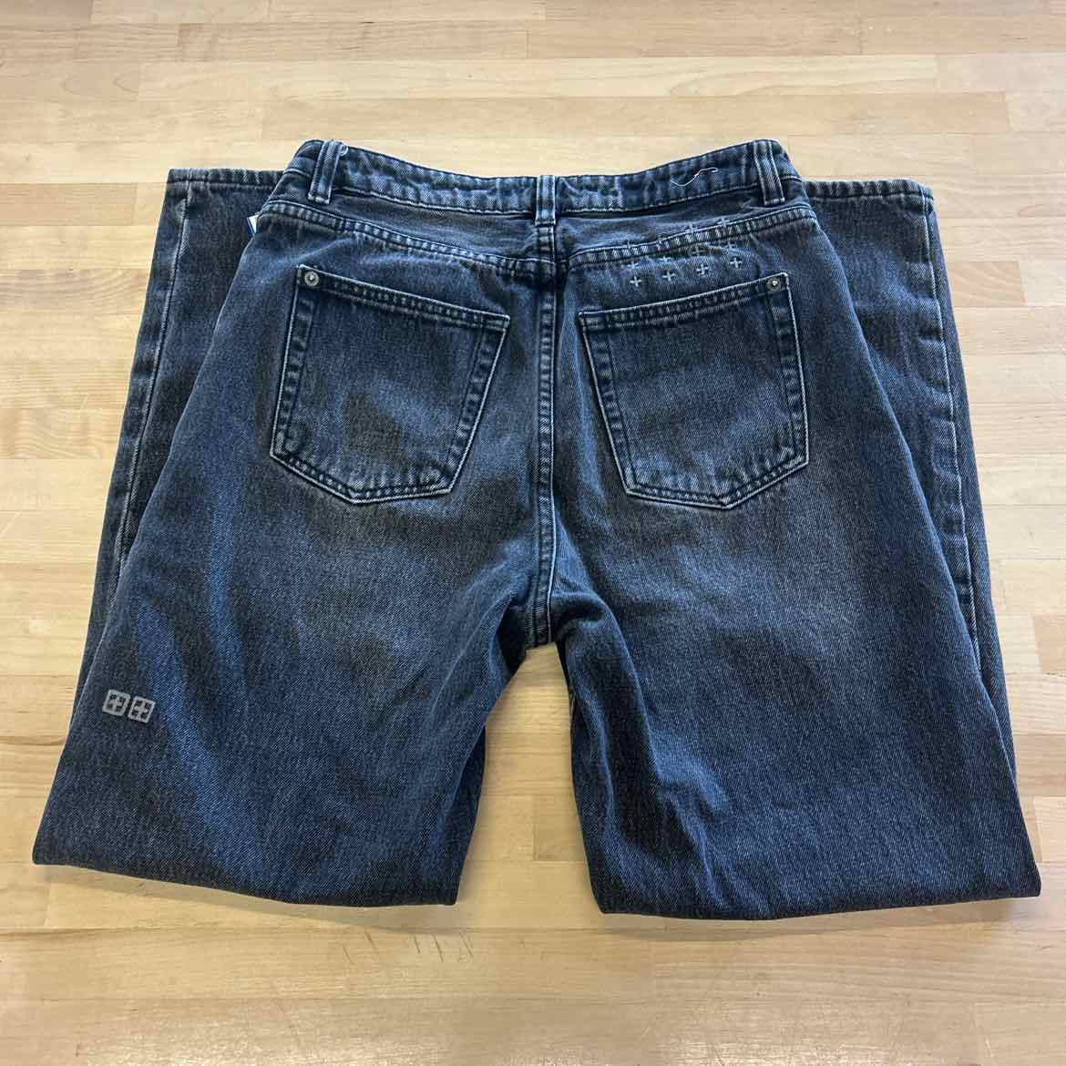 KSUBI Size 27 Black Cotton Preloved Jeans