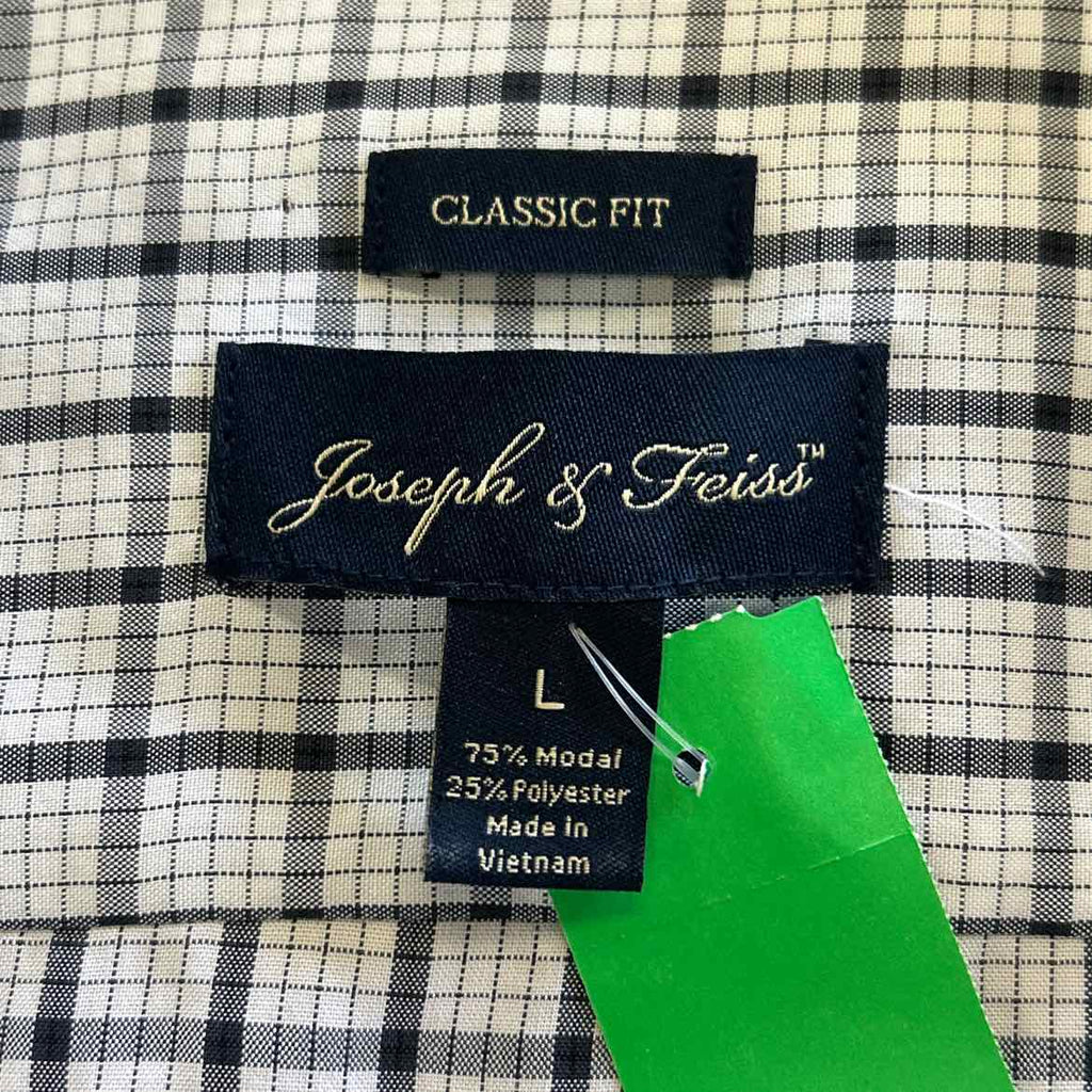 Joseph & Feiss Size L White Preloved MENS Button Down Shirt